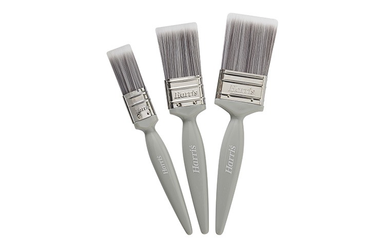 Harris Essentials 3pk Paint Brushes Set For Walls & Ceilings DIY Or Professional