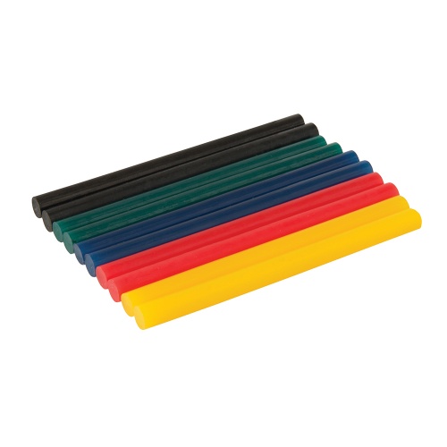 Mini colored Glue Sticks 10pk 7.2 x 100mm Multicoloured for use with glue gun