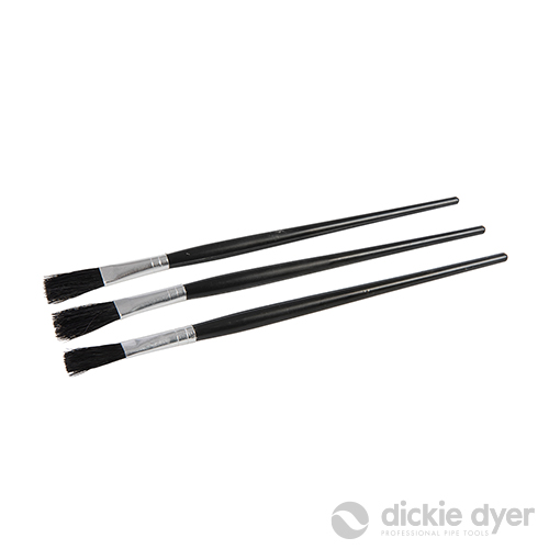 25pk 12mmDickie Dyer black handled Flux / glue / lathe oil brushes