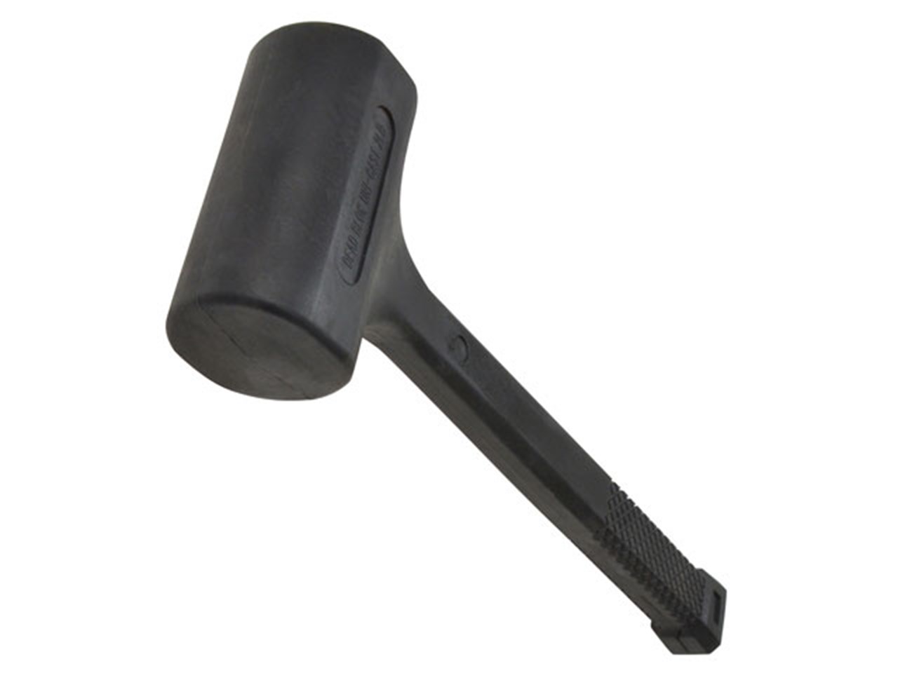 Black 1lb Dead Blow Mallet - 17oz Hammer Diy Recoil Camping Tent Peg 0.5kg Tool