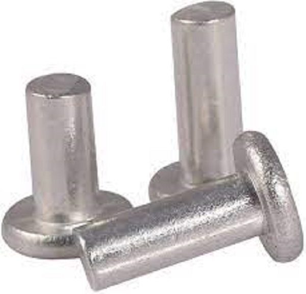 Quality British Made 3/16'' x 1/2'' Aluminium Flat head Rivets pack of 10