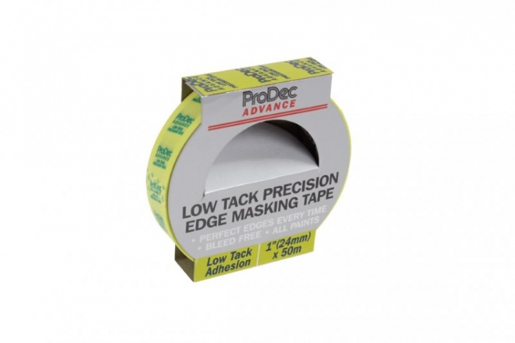 ProDec Advance Low Tack Precision Edge Masking Tape 50 Metre Roll - 1'' wide