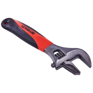 2-in-1 Wide Mouth Adjustable Spanner Pipe Wrench Opens Up To 38mm