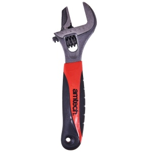 2-in-1 Wide Mouth Adjustable Spanner Pipe Wrench Opens Up To 38mm