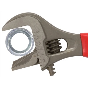 2-in-1 Wide Mouth Adjustable Spanner Pipe Wrench Opens Up To 38mm