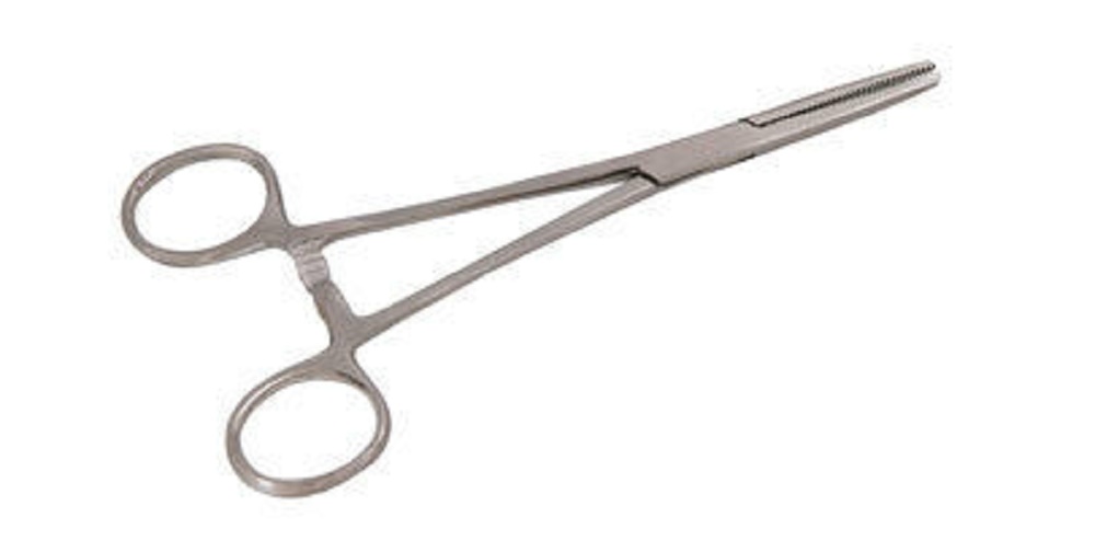 Hermostat 150mm (6'') Stainless Steel Forceps - Straight - Tweezers