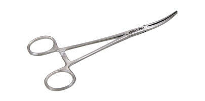 Hermostat 150mm (6'') Stainless Steel Forceps - Curved - Tweezers