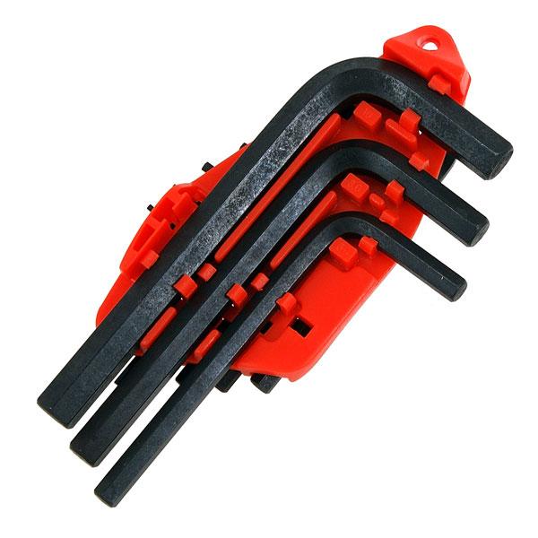 10pc Hex Allen Key 1.5, 2, 2.5, 3, 4, 5, 5.5, 6, 8 & 10mm With Holder