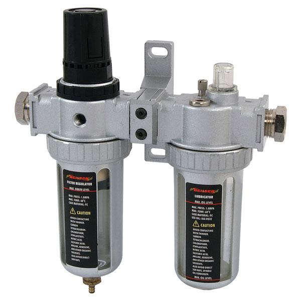 Pressure Regulator Water Trap Filter & Lubricator For Air Line Compressor Tools