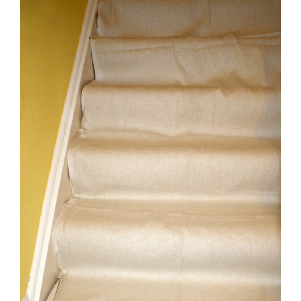 1 X Long Stairway Stair Runner Dust Sheet 100% Cotton Professional Or Diy