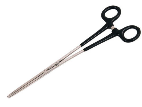 10'' Long Reach Hemostat Straight Forceps Insulated Locking Handle