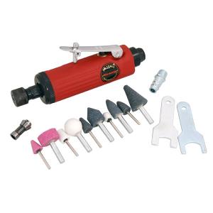 15pc Heavy Duty Mini 1/4'' Air Die Grinder Polisher Sander Kit With Case