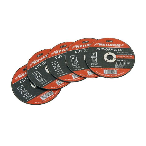 5 X 3'' Inch 75mm Air Cut Off Discs 25000rpm 3'' X 1/16'' X 3/8''