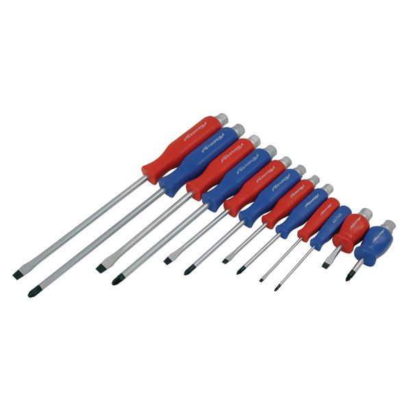 12 Pc Mechanics Go Through Hex Shank Screwdriver Set