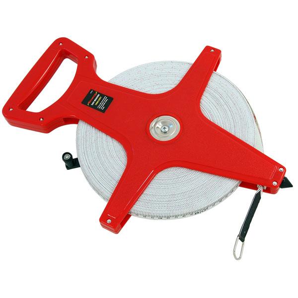 100m Fiberglass Tape Measure Builders Surveyors Long Reel Roll Measuring Meter