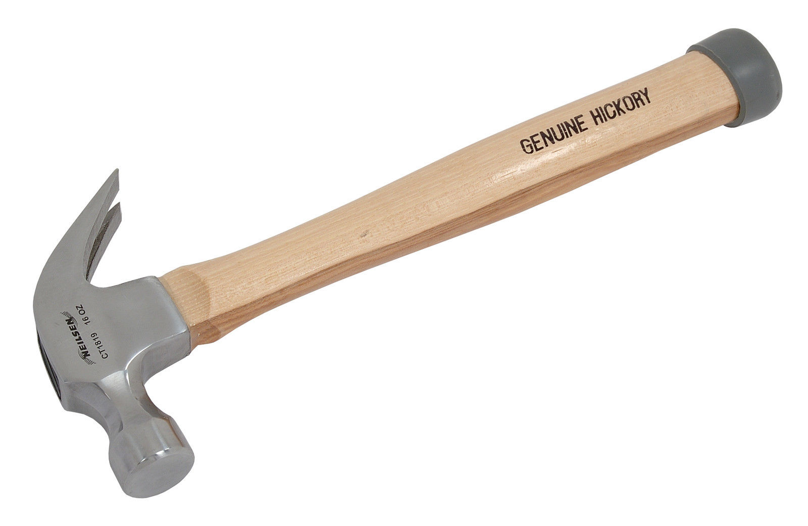 16oz Claw Hammer Mirror Polished With Genuine Hickory Wood Handle