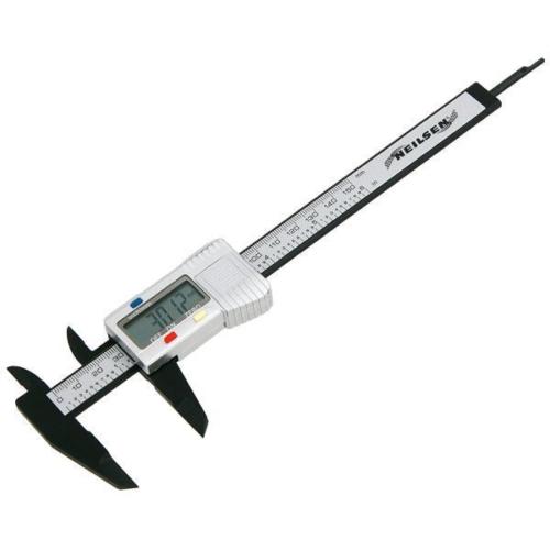 6'' 150mm Vernier Gauge Digital Caliper Measuring Tool Batteries Included