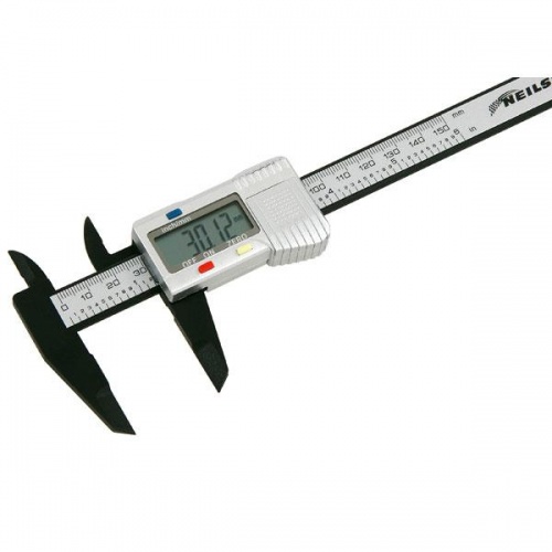 6'' 150mm Vernier Gauge Digital Caliper Measuring Tool Batteries Included