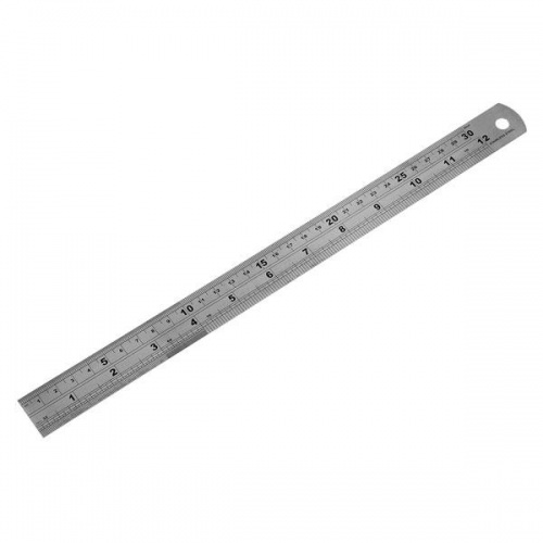 12''/300mm Stainless Steel Rule Metric And Imperial Graduations