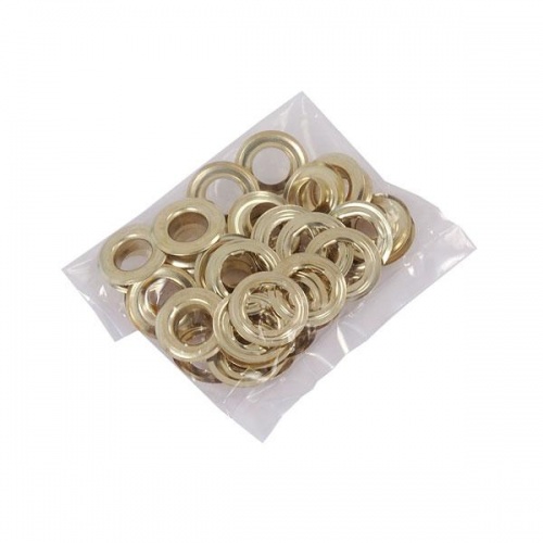 50 Pc Tarpaulin Tent Grommets Tarp Groundsheet Brass Cover Eyelets Awnings