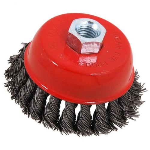 85mm Twist Knot Wire Wheel Cup Brush For 115mm Angle Grinder