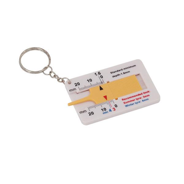 Tyre Depth Gauge Key Ring Tyre Tread Depth Gauge Keyring