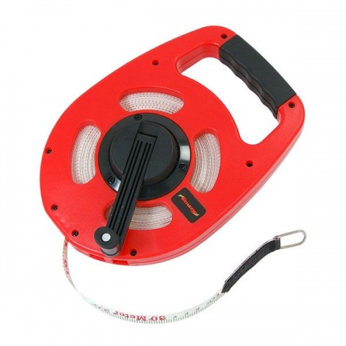 30m Fiberglass Tape Measure Builders Surveyors Long Reel Roll Measuring Meter