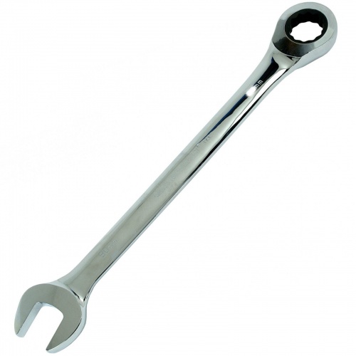 Ratchet Ring Spanner Wrench 10mm Chrome Vanadium Open End