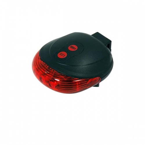 Bike Laser Tail Light: 2 Laser Beam 5 Led 7 Flashing Patterns Cycle Light