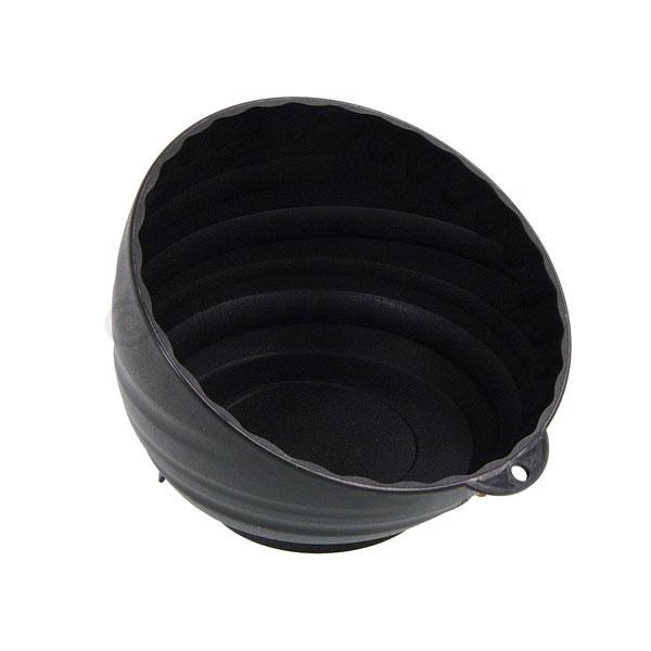 Pvc Coated Magnetic Parts Tray Dish Deep Type 145 X 112 Mm Matt Black Finish