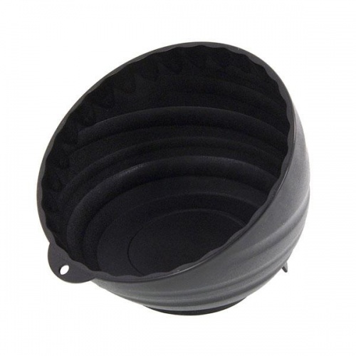 Pvc Coated Magnetic Parts Tray Dish Deep Type 145 X 112 Mm Matt Black Finish