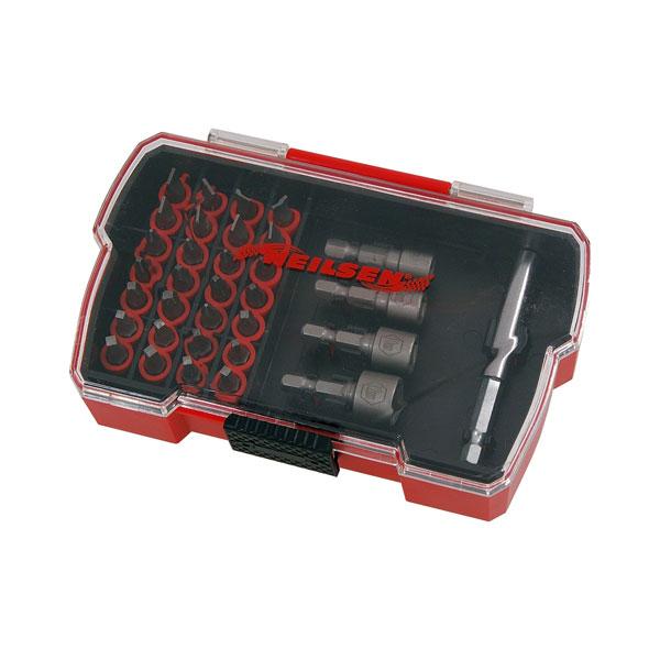 33pc Boxed Bit And Nut Driver Set - 75mm Magnetic Bit Holder