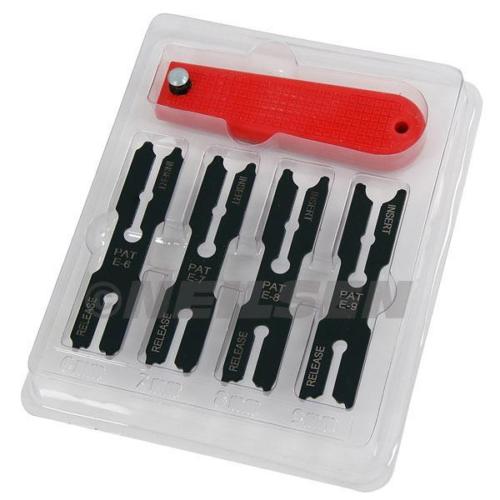 5PC E-Clip Removal Tool Set E Clip Remover Handle with 4 Reversible Blade