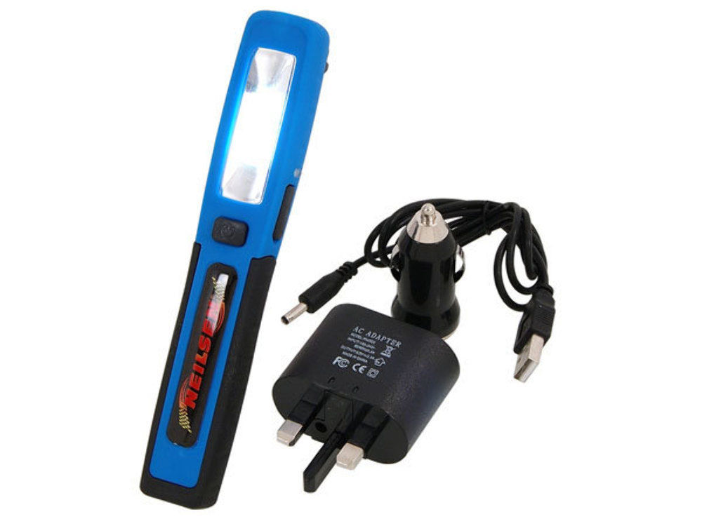 1.5W COB Rechargeable Work Light - Magnetic Base - With Car Charger