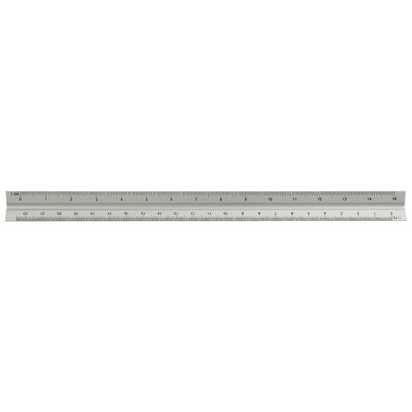 12'' Aluminium Scale Rule Ruler - Engineers Architect Technical Drawing