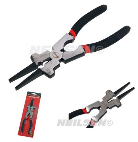 8'' 200mm Welding Tool Pliers Hammer Head Jaws Spring Loaded Soft Grip