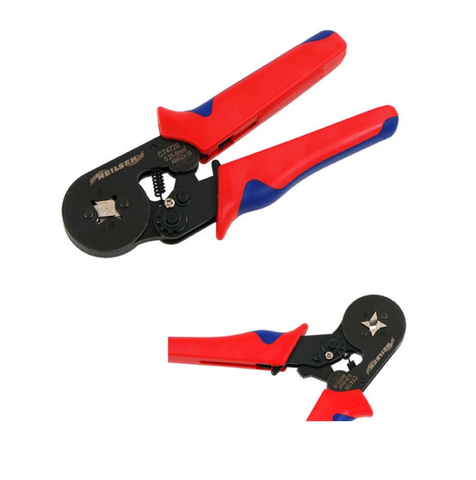 Self Adjusting Crimping Pliers for Insulated and Non Insulated conectors