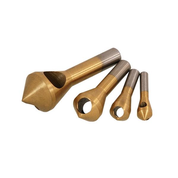 4pcs Titanium Coated Countersink Set HSS(4241) Metal, Wood & Plastic 2 - 20mm