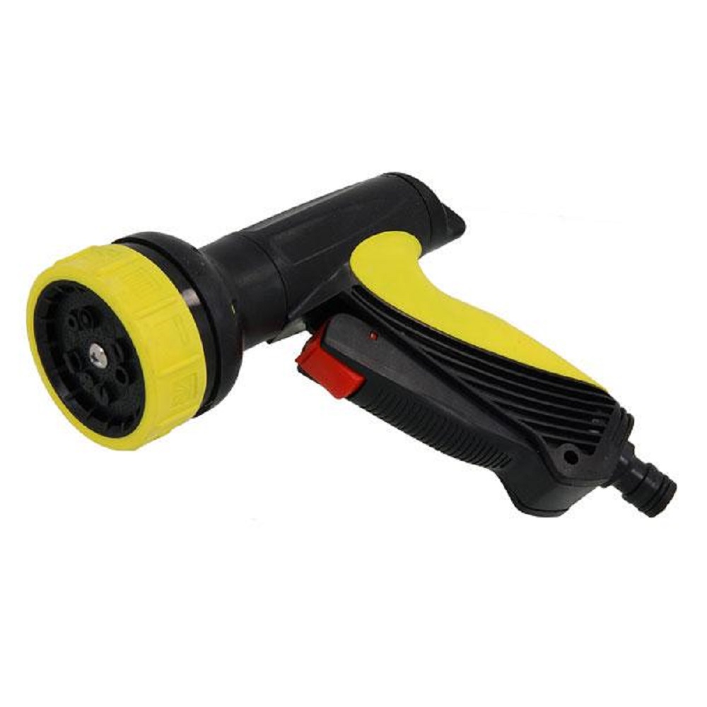 10 Settings Garden Hose Pipe Cushion Grip Trigger Lock Spray Gun