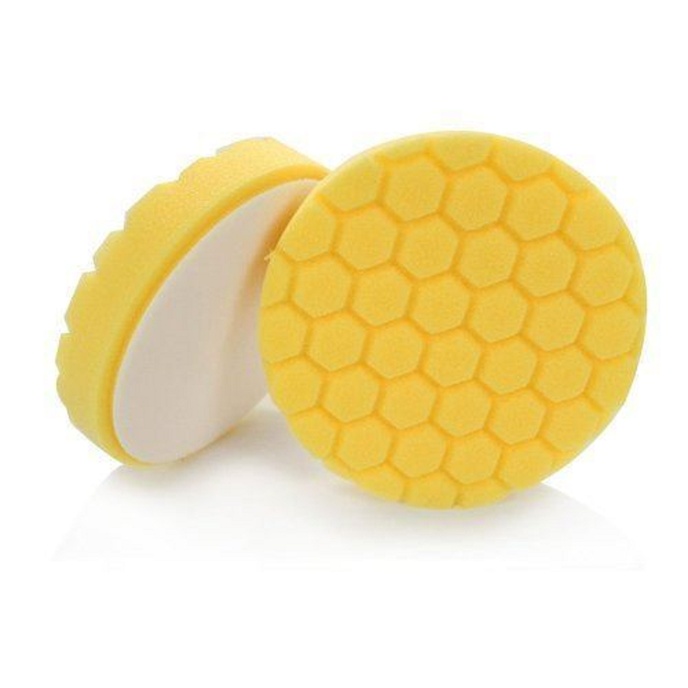 3 Pack 6'' / 150 Mm Hexagon Polishing Foam Pads Velkro Back