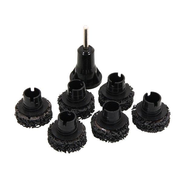 7pc Wheel Hub And Brake Disc Grinder Kit Removes Rust And Road Debris