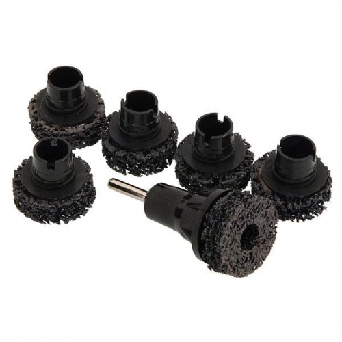 7pc Wheel Hub And Brake Disc Grinder Kit Removes Rust And Road Debris