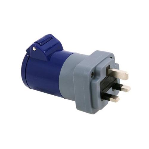 13 Amp Uk Mains Plug To 16a 3pin Socket 230v Adapter caravan boat hook up