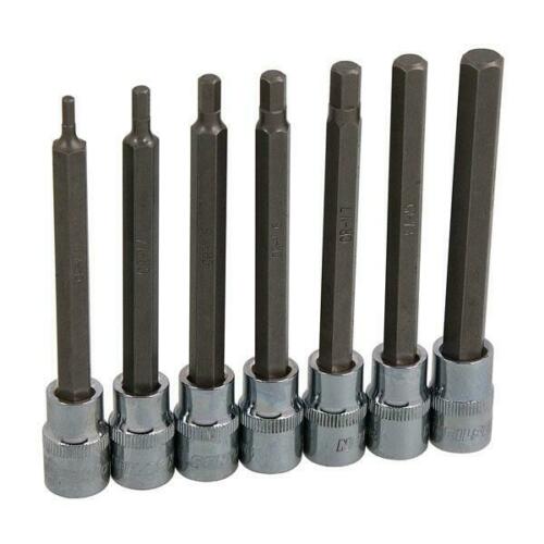 7pce Hex Bit Socket Set - 3/8 inch drive