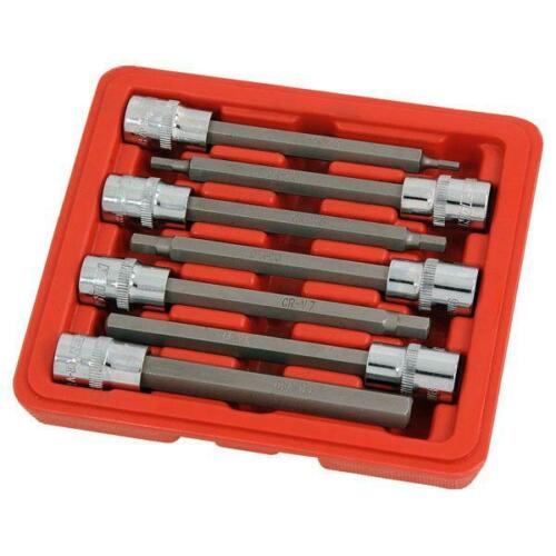 7pce Hex Bit Socket Set - 3/8 inch drive