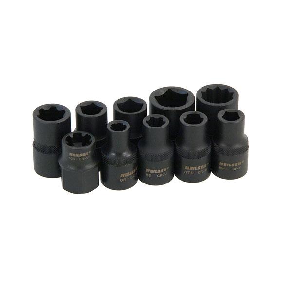 10pc  Specialist Automotive Socket Set Fitted On Nissan Renallt Toyota Vauxhall