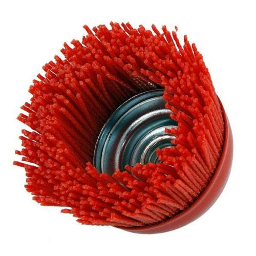 75mm Nylon Filament Abrasive Cup Brush - Metal Polishing, Paint/ Rust Removal