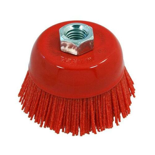 75mm Nylon Filament Abrasive Cup Brush - Metal Polishing, Paint/ Rust Removal