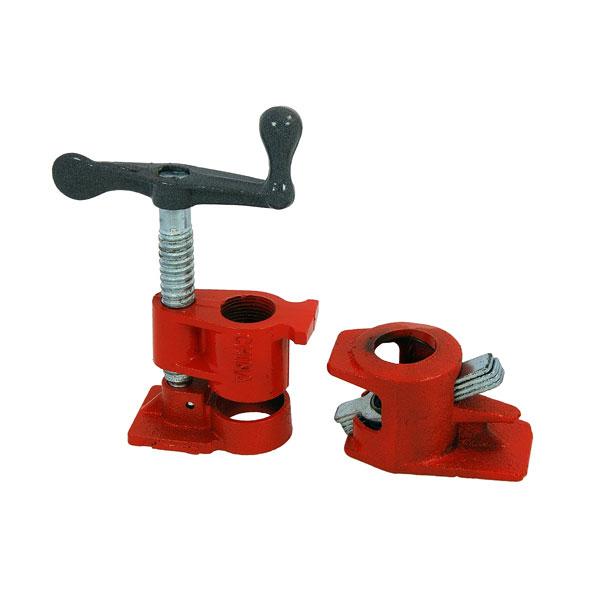 Set of 4 3/4'' Wood Gluing Pipe Clamps Heavy Duty Woodworking Cast Iron