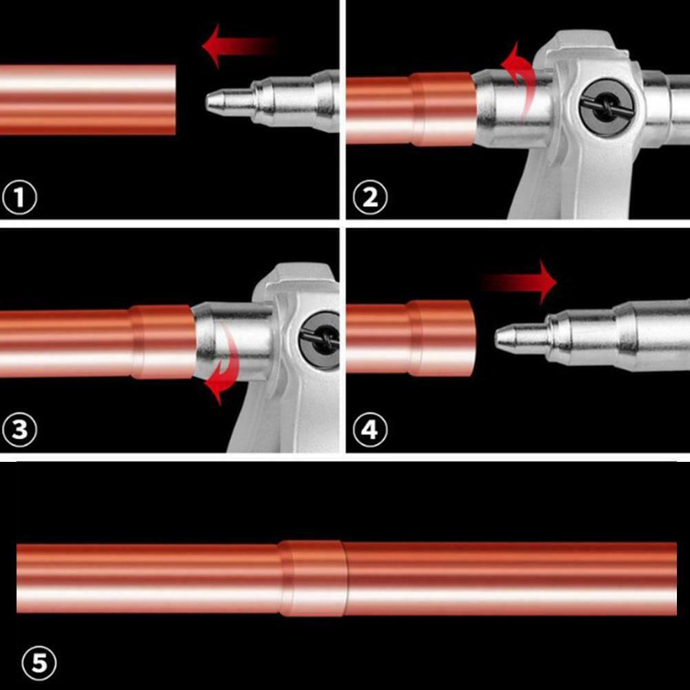 Manual Copper Pipe Tube Expander Hand Expanding Tool Air Conditioner Swaging Set